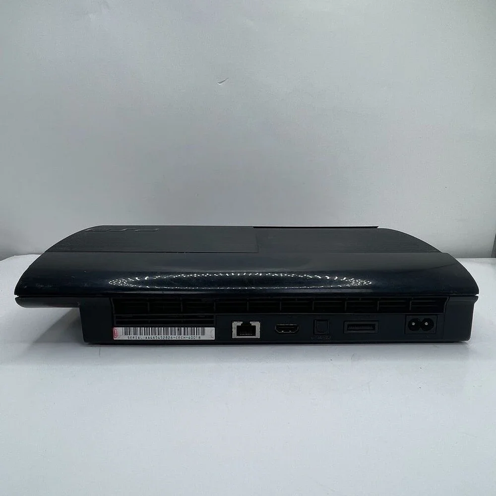 Black Sony PlayStation 3 Super Slim CECH-4001B Blu-ray Console Only